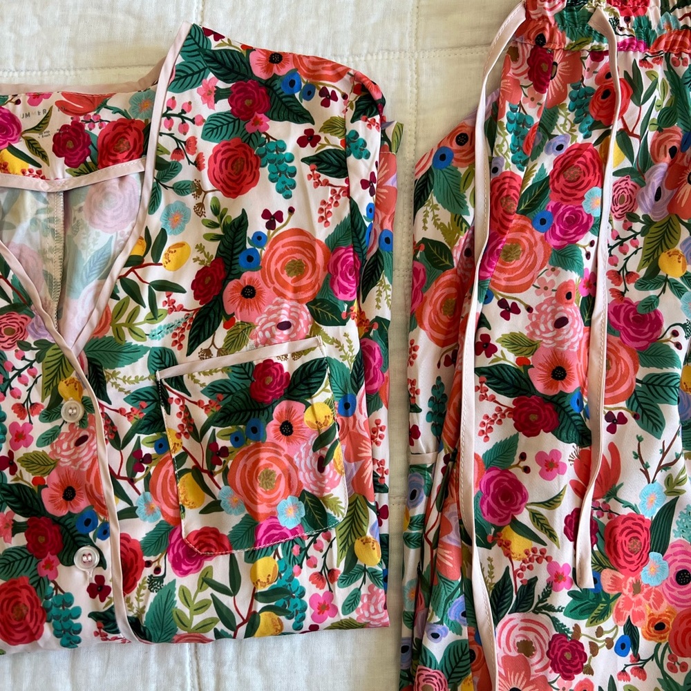 Rifle Paper Silk Pajama Set